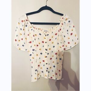 Madewell | flutter sleeve confetti floral